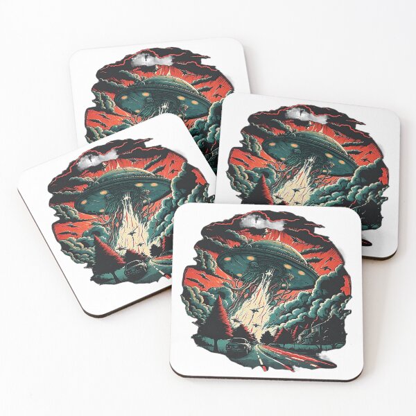 Item preview, UFO attack on the backroads designed and sold by bobbobroberts.