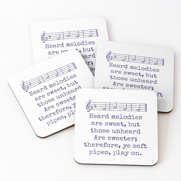 Item preview, Heard Melodies Are Sweet - Music Quote  designed and sold by CrankyOldDude.