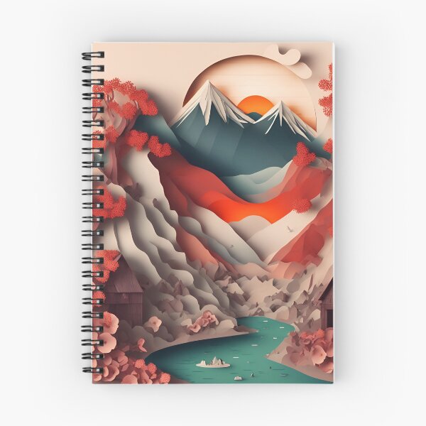 Item preview, Mountain Flowers in Paper art style designed and sold by FormFinder.