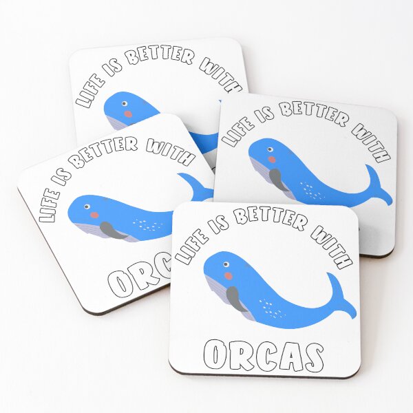 Item preview, life is better with orcas designed and sold by Catsloversdotme.