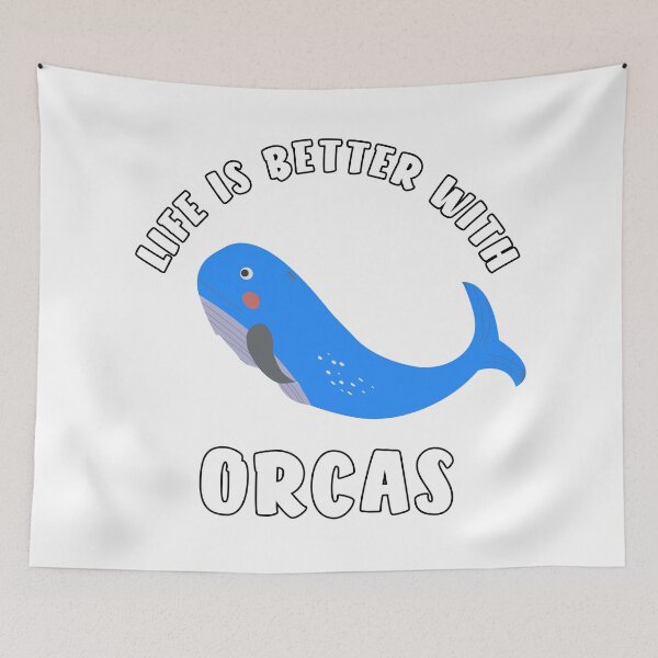 Item preview, life is better with orcas designed and sold by Catsloversdotme.