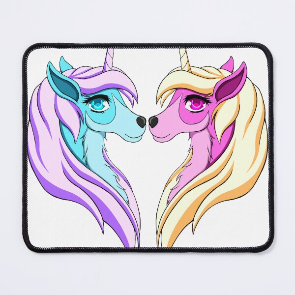 Item preview, Cute Heart Shape Unicorn Couple designed and sold by fancyneko.