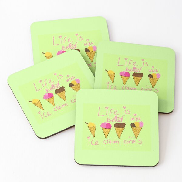 Item preview, Life is better with ice cream cones  designed and sold by ArtistRebeccaLS.
