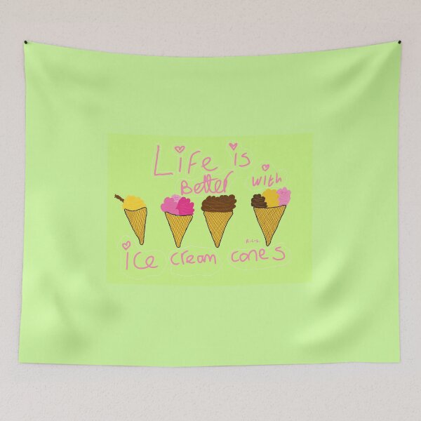 Item preview, Life is better with ice cream cones designed and sold by ArtistRebeccaLS.