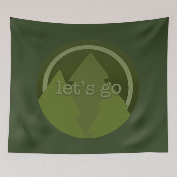 Item preview, “Let’s Go” Forest Circle designed and sold by haldoodles18.