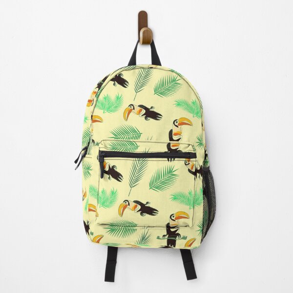 Item preview, Tropical seamless pattern with toucan bird and palm tree designed and sold by CutieBlue.