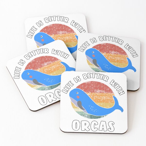 Item preview, life is better with orcas designed and sold by Catsloversdotme.