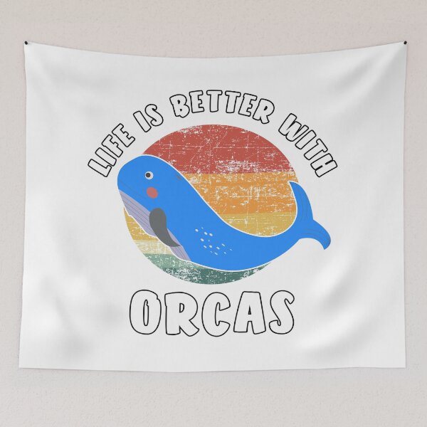 Item preview, life is better with orcas designed and sold by Catsloversdotme.