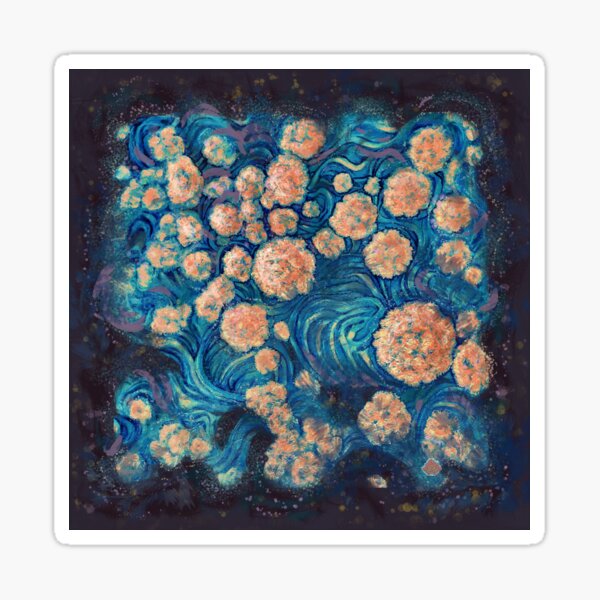 Mimosa Nebula by Alexandra Cook aka Linandara  Sticker