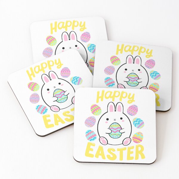 Item preview,  Happy Easter Day Cute Easter bunny holding an egg  designed and sold by Yarafantasyart.