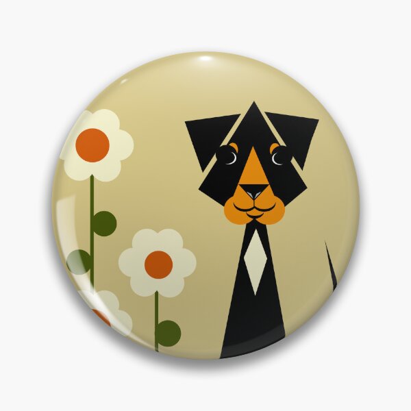 Item preview, Stylized Hound Dog Sitting By Flowers designed and sold by studioart.
