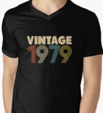 Jahrgang 1979 - 39. Geburtstag T-Shirt mit V-Ausschnitt