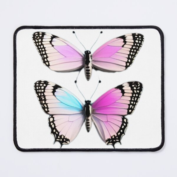 Item preview, Colorful Black Pink White Blue Butterflies designed and sold by DreamingAwake1.