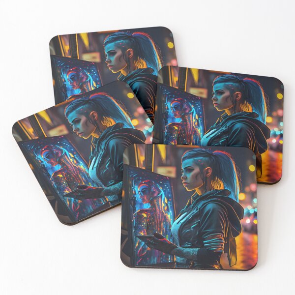 Item preview, Electric Illustrator Cyberpunk Artist Painter Wall Art designed and sold by Chrizz1990.