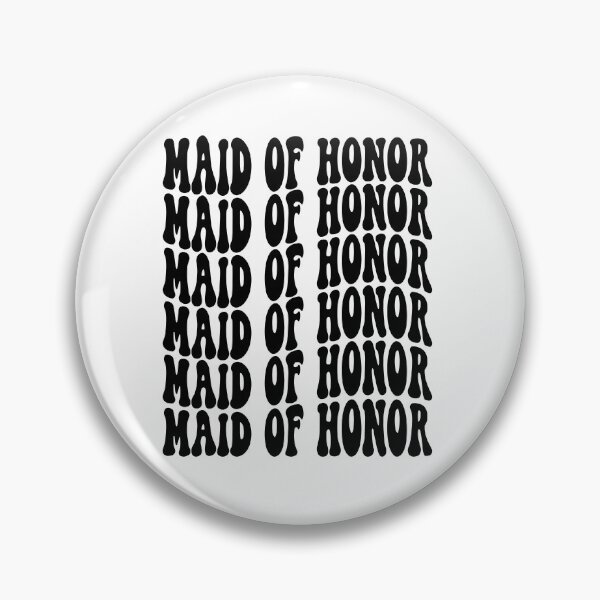 Item preview, Maid Of Honor Black Retro Graphic Bridal Party Gifts for Bachelorette Party designed and sold by mysticblvd.