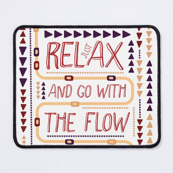 Item preview, Just relax and go with the flow - white, navy, red, gold designed and sold by Arubi-Art.