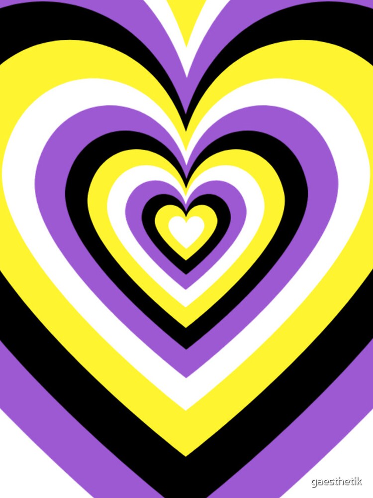 Thumbnail 4 of 4, iPhone Case, Nonbinary Hearts designed and sold by gaesthetik.