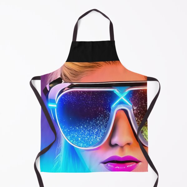 Item preview, Girl with neon glasses neon glasses designed and sold by clintus007.