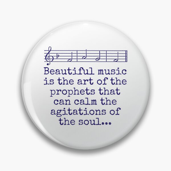 Item preview, Beautiful Music Is The Art - Music Quote  designed and sold by CrankyOldDude.