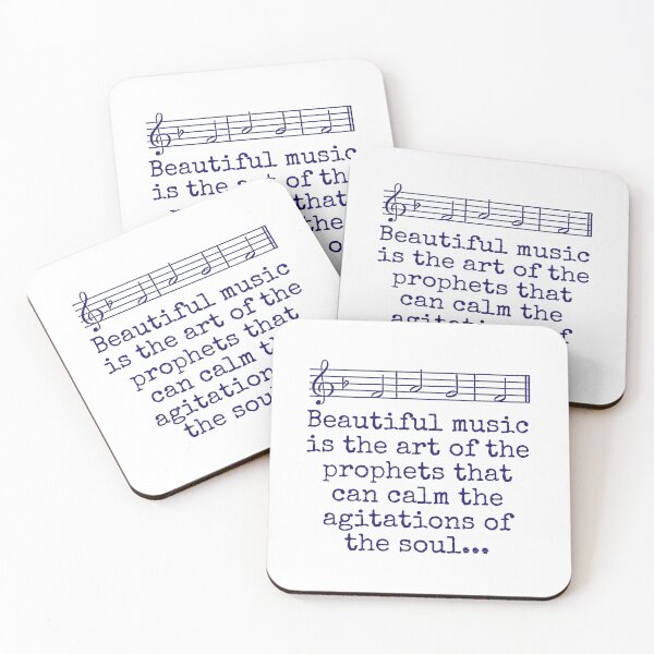 Item preview, Beautiful Music Is The Art - Music Quote  designed and sold by CrankyOldDude.