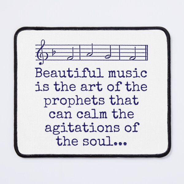 Item preview, Beautiful Music Is The Art - Music Quote  designed and sold by CrankyOldDude.