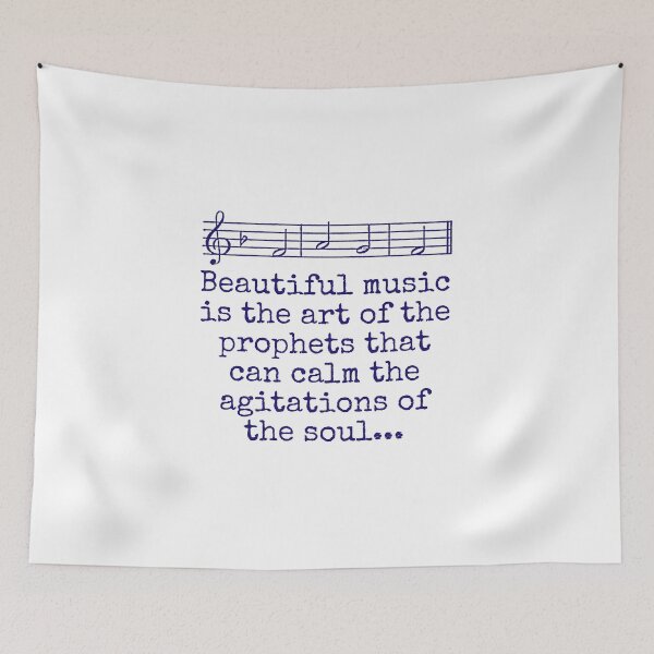 Item preview, Beautiful Music Is The Art - Music Quote  designed and sold by CrankyOldDude.