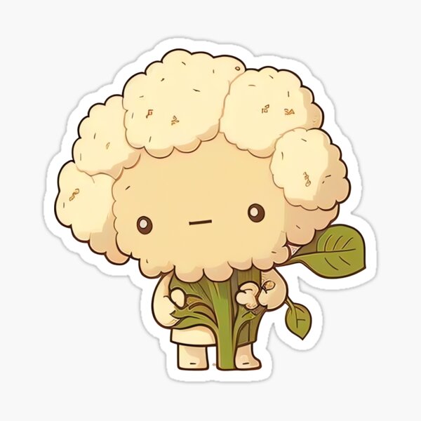 Item preview, Cauliflower cute chibi kawaii designed and sold by ChibiInstant.