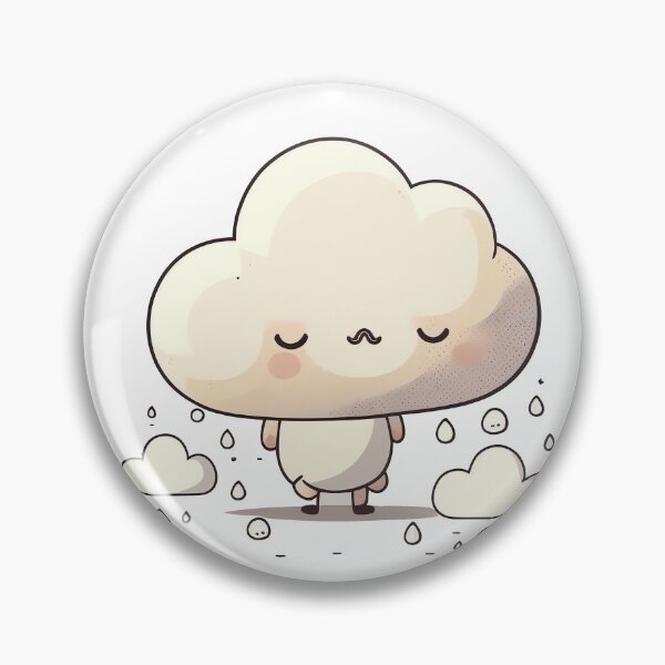 Item preview, kawaii chibi cute cloud designed and sold by ChibiInstant.