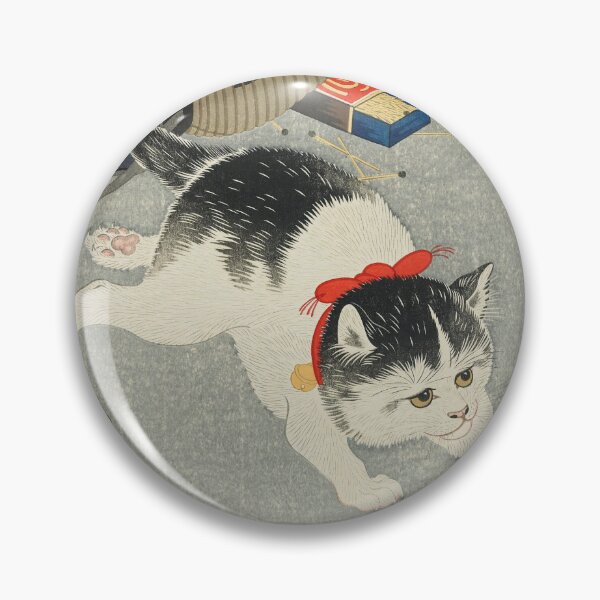 Item preview, Kitten and Lantern, c. 1928-1930 Ohara Shoson designed and sold by Gin  Neko.