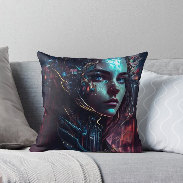 Item preview, Cyberpunk Girl designed and sold by MidJourneymen.