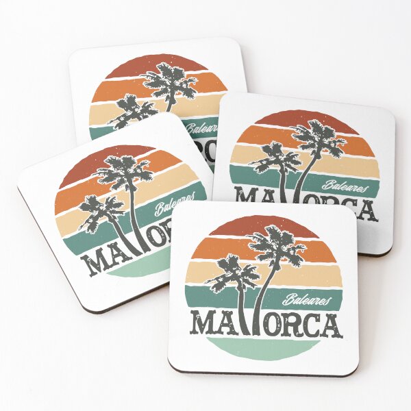 Item preview, Mallorca Baleares, retro, sunset, Majorca, Balearic Islands, Spain, Mediterranean sea holiday designed and sold by FFelder.