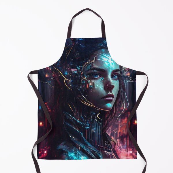 Item preview, Cyberpunk Girl designed and sold by MidJourneymen.