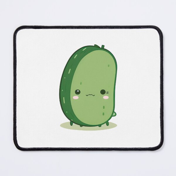 Item preview, Kawaii cute chibi cucumber designed and sold by ChibiInstant.