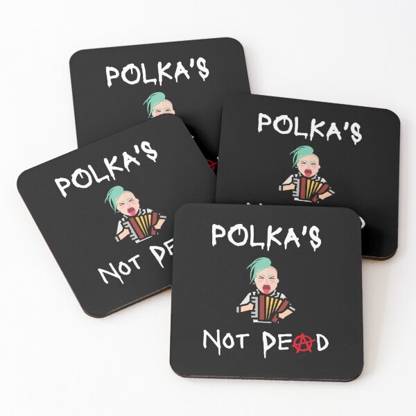 Item preview, Funny Polka's Not Dead - Punk Rock Anarchy Design designed and sold by RektRepublic.