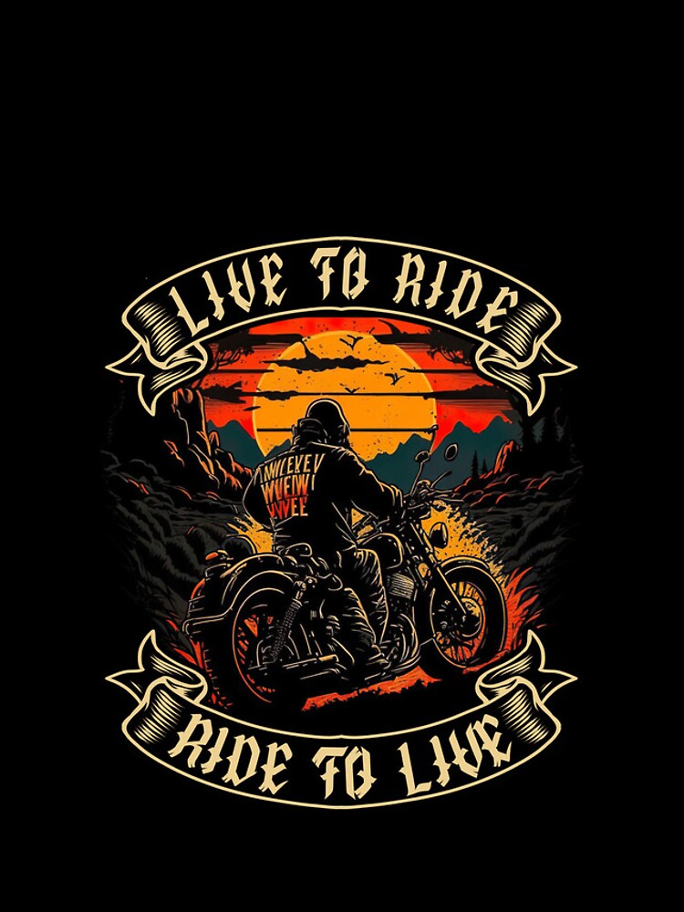 Thumbnail 4 of 4, iPhone Case, Live To Ride, Ride To Live Biker designed and sold by druckfun.