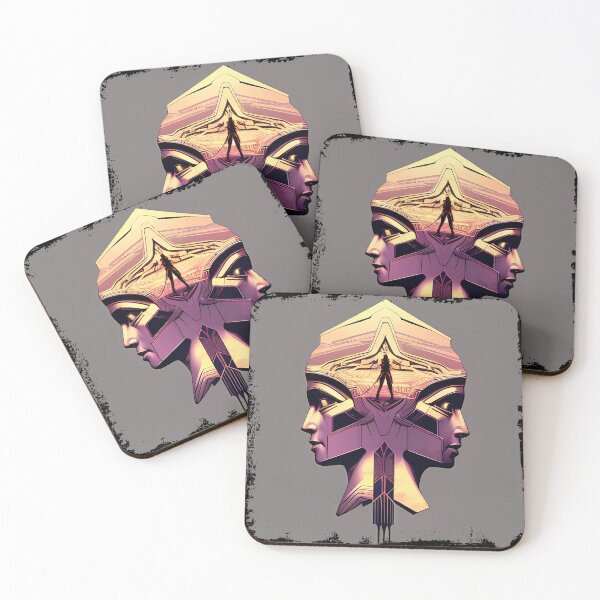 Item preview, Hathor, the Cyberpunk Egyptian Deity: Futuristic Sticker Design designed and sold by Mytho Merch.