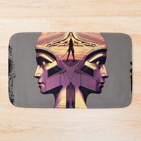 Item preview, Hathor, the Cyberpunk Egyptian Deity: Futuristic Sticker Design designed and sold by Mytho Merch.