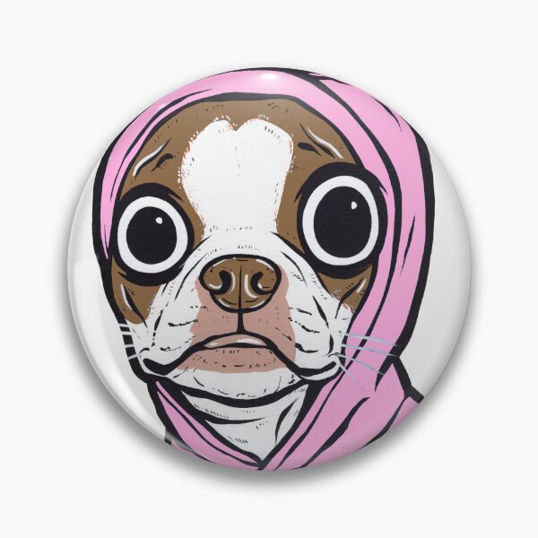 Item preview, Pink and Brown Boston Terrier Hoodie designed and sold by turddemon.
