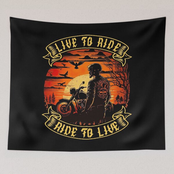 Item preview, Live To Ride, Ride To Live Biker designed and sold by druckfun.