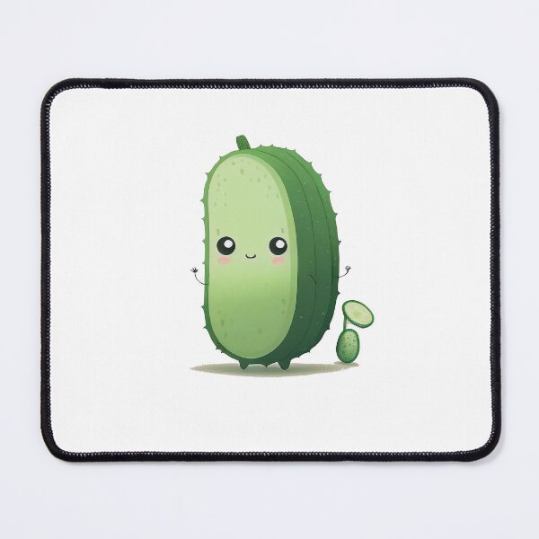 Item preview, kawaii cute chibi cucumber designed and sold by ChibiInstant.