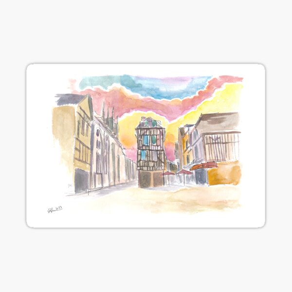 Item preview, Troyes Magic Old Town Houses in France designed and sold by artshop77.
