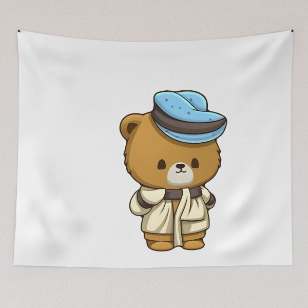 Item preview, Kawaii Little bear wearing a dress designed and sold by IKrakenArts.