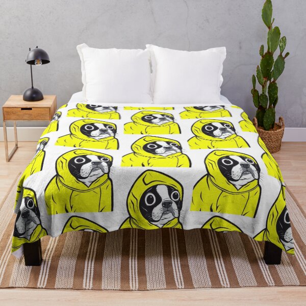 Item preview, Yellow Boston Terrier Hoody designed and sold by turddemon.