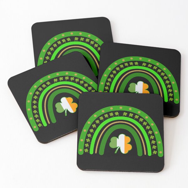Item preview, Green shamrock rainbow, St. Patrick's Day, Ireland flag designed and sold by SnorbelDesign.