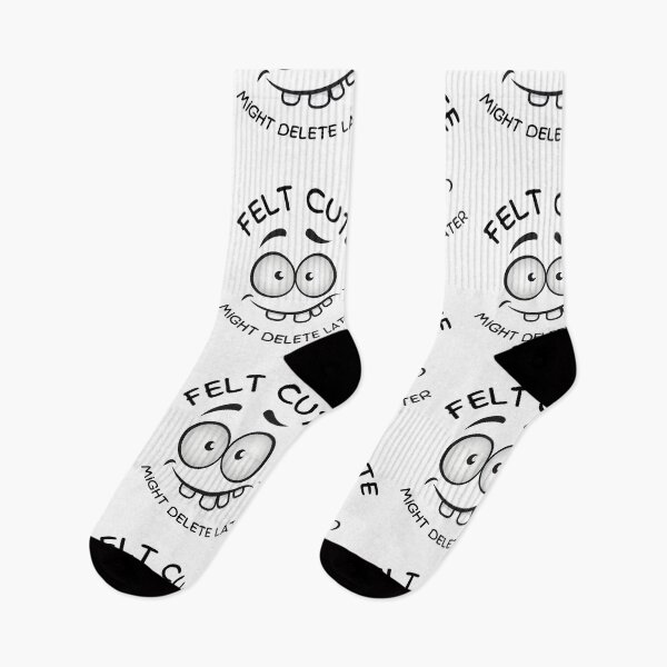 Item preview, Felt Cute Might Delete Later Emoji  designed and sold by mkzmerch.