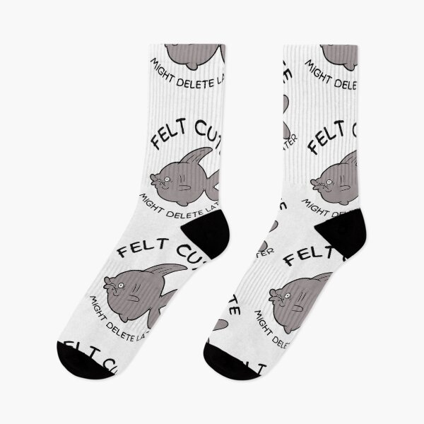 Item preview, Felt Cute Might Delete Later Cartoon Ugly Fish designed and sold by mkzmerch.