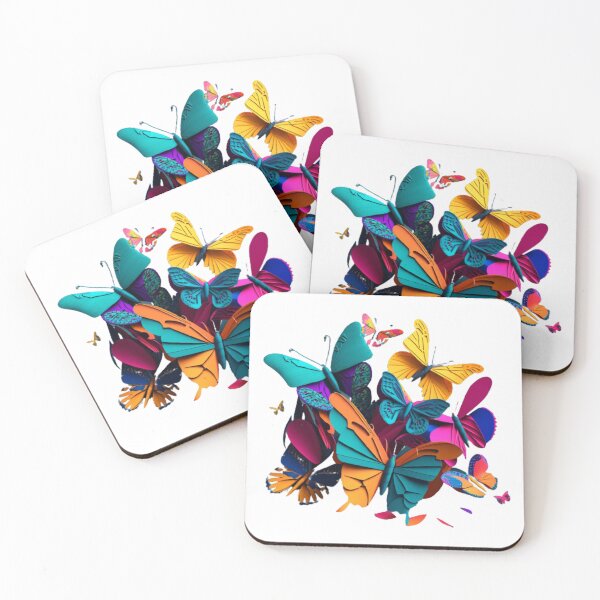 Item preview, Colorful butterflies sticker designed and sold by majed hijazy.