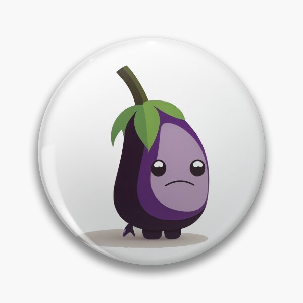 Item preview, Eggplant kawaii cute chibi designed and sold by ChibiInstant.