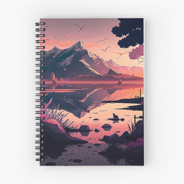 Item preview, Beautiful Scenic Nature Landscape Illustration designed and sold by MuaveMotifs.