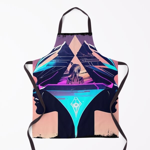 Item preview, Hathor, the Cyberpunk Egyptian Deity: Futuristic Sticker Design designed and sold by Mytho Merch.